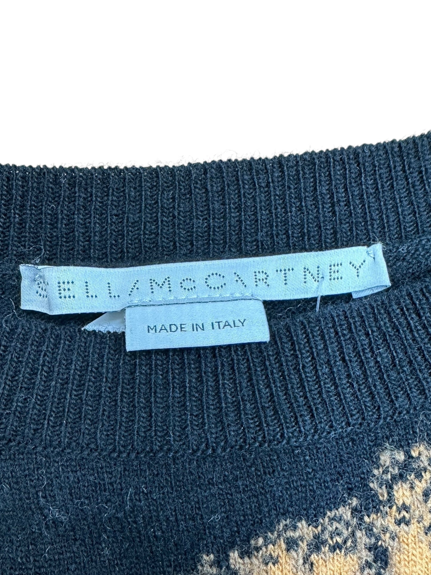 STELLA MCCARTNEY NWT 100% Virgin Wool Intarsia Lion Sweater Size 40