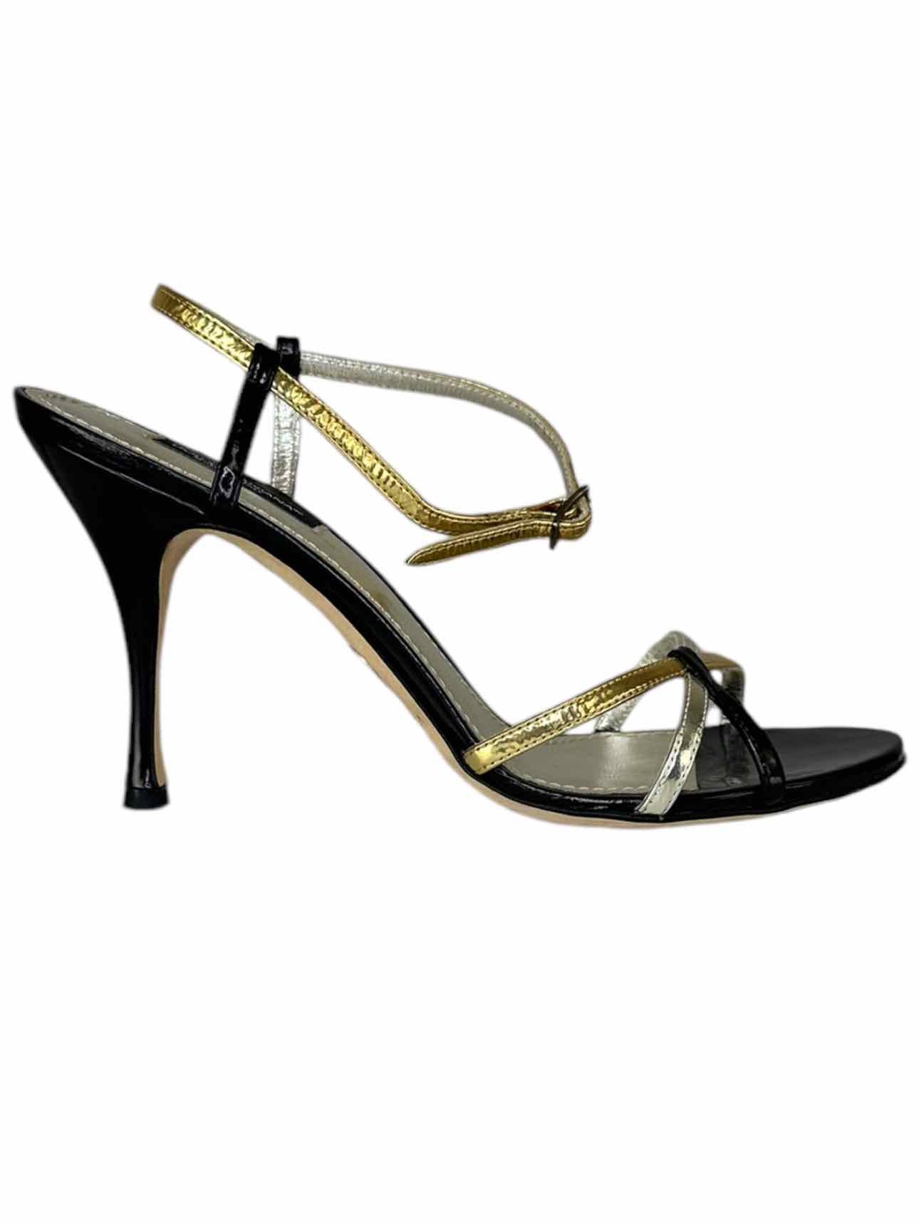 DOLCE & GABBANA Leather Sandal Pumps Size 38