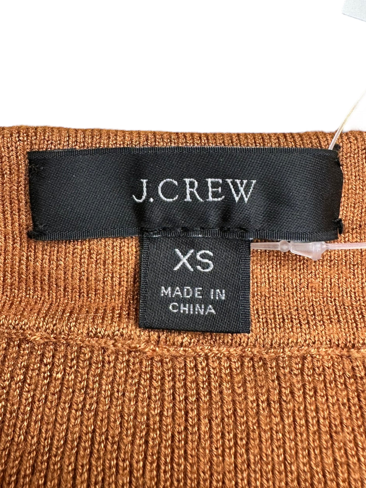 J. Crew Brown Knitted Midi skirt Size XS