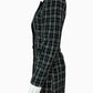 idem ditto Black Plaid Tweed Doublebreasted Coat Size S
