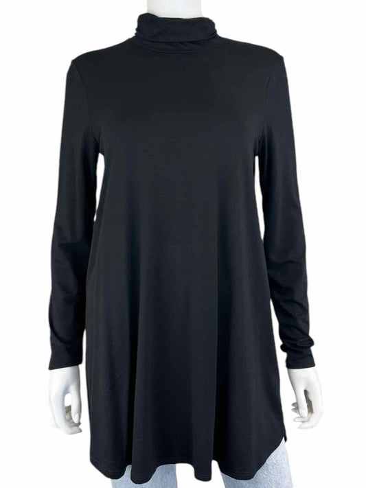 EILEEN FISHER Black Turtleneck Tunic Size S