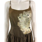 CYNTHIA ROWLEY NWT 100% Silk Dark Green Maxi Dress