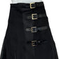 CYNTHIA ROWLEY COLLECTION NWT Black Organze Pleated Buckles Skirt Size 4
