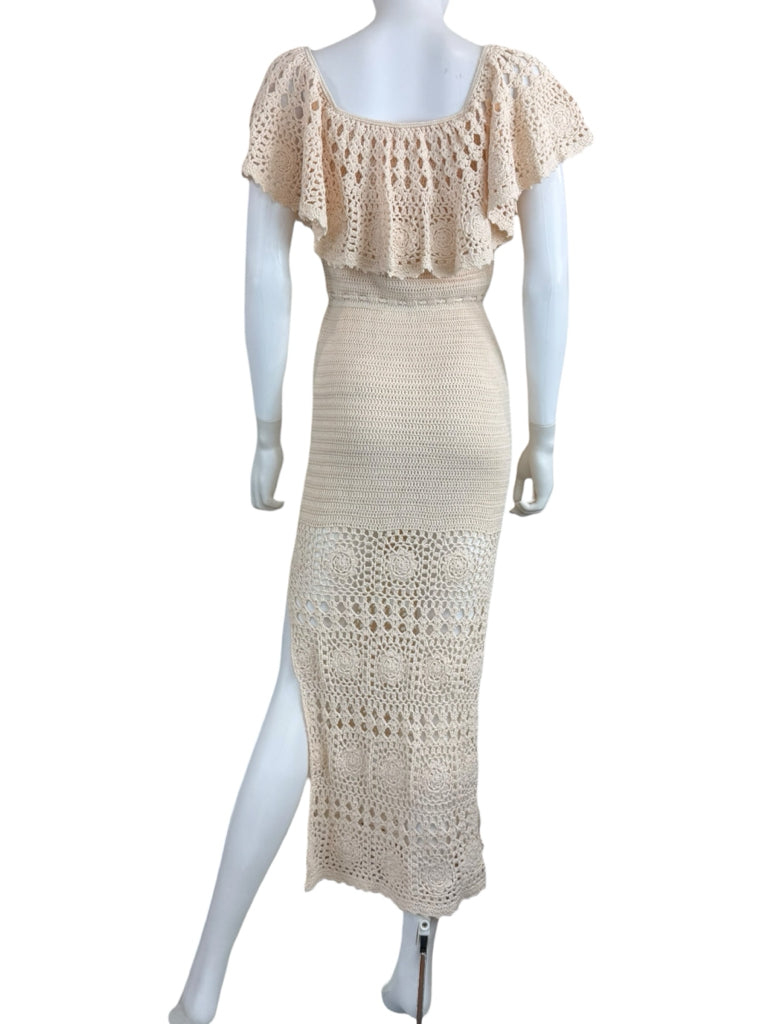 Spell Cream Crochet Knitted Maxi Dress Size XS