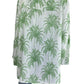 TAHARI Size Green Palm Linen Top 2X