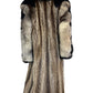 Vintage Full Length Raccoon and Fox Fur Coat