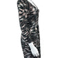 BCBGMAXAZRIA Gray Dusk KIMBER Wrap Dress Size S