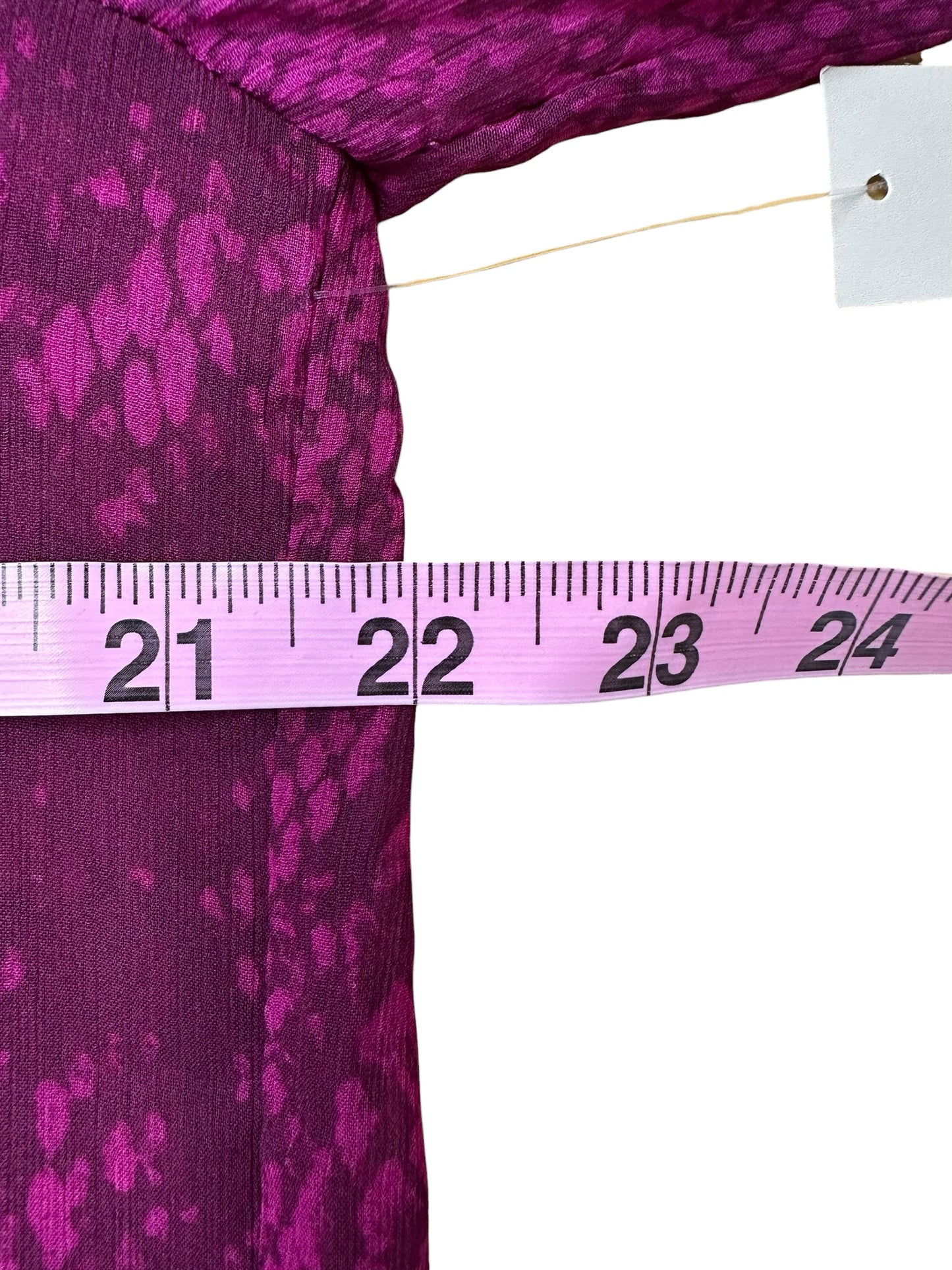 Chico's NWT Purple Ridge Reptile  Print Blouse Size L