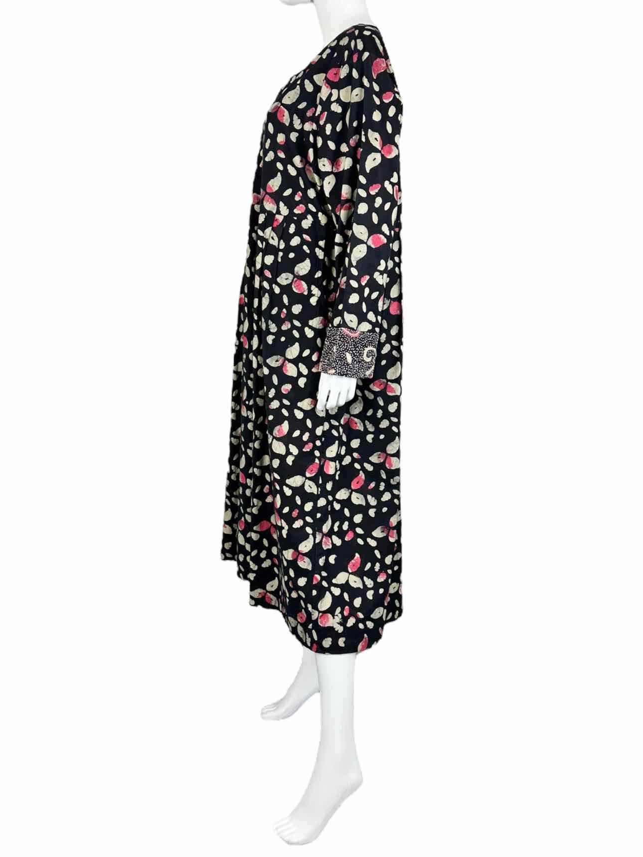 Marketplace Black Absract Print Maxi Dress Size 18/20