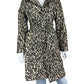 chicos Brown Leopard Print Coat Size S