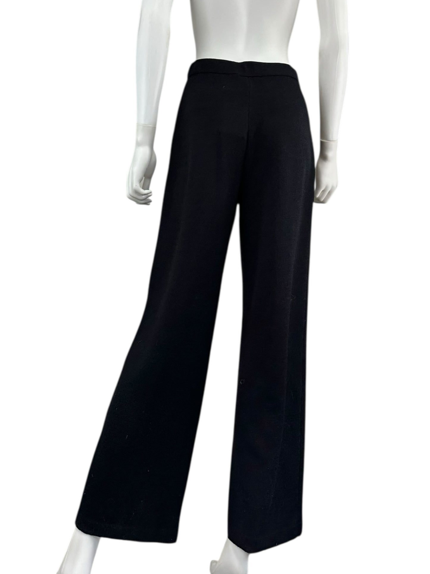 St. John Black Knit Pants Size 4