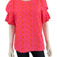 Lilly Pulitzer Pink Lailah Eyelet Embroidered Top Size L