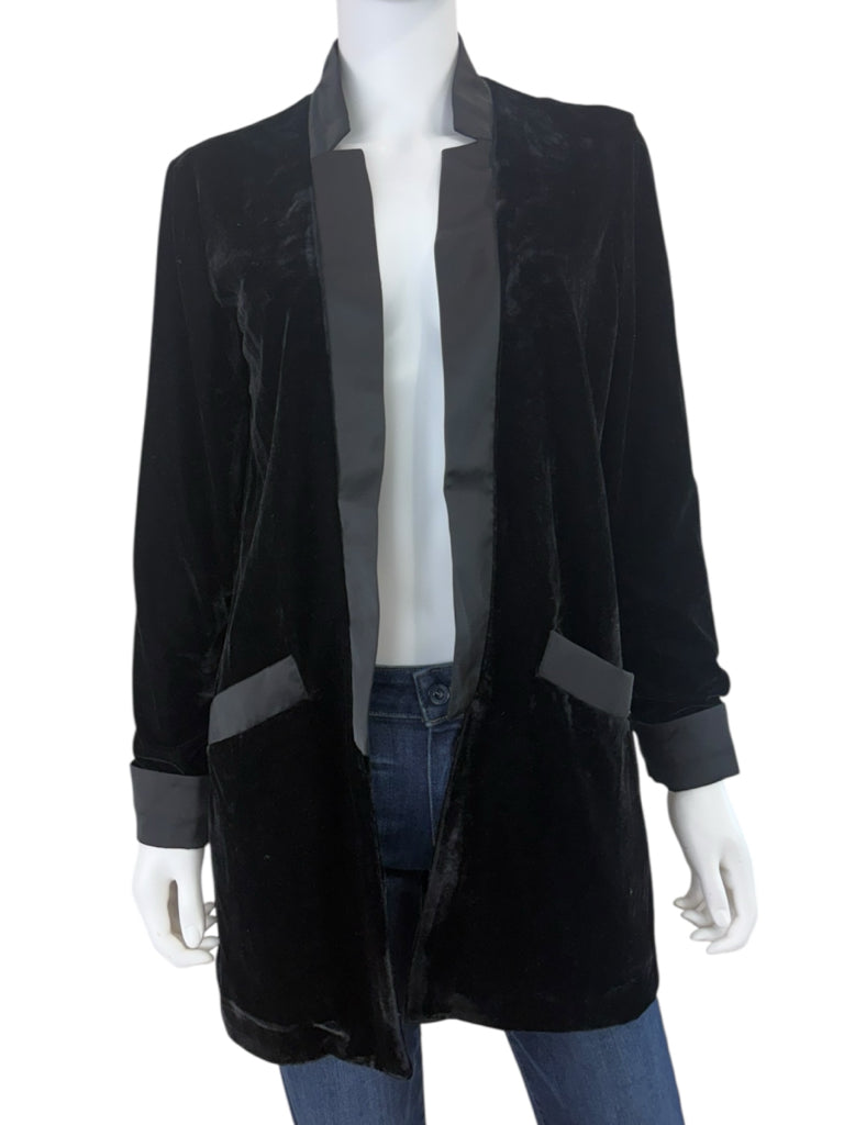 BB DAKOTA NWT Black Velvet Dreams Blazer Size S