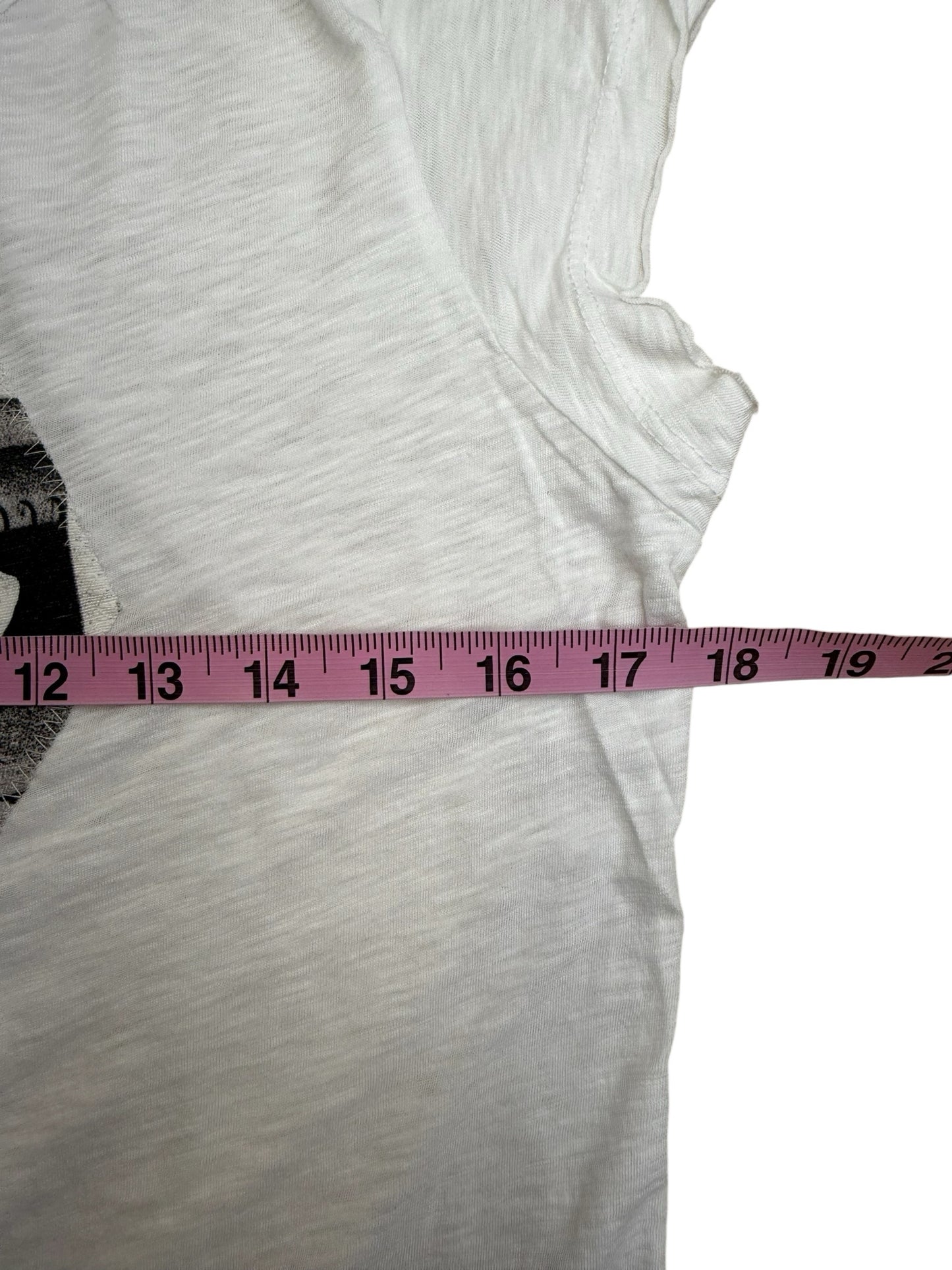 Michael Stars White Graphic Tee Size O/S