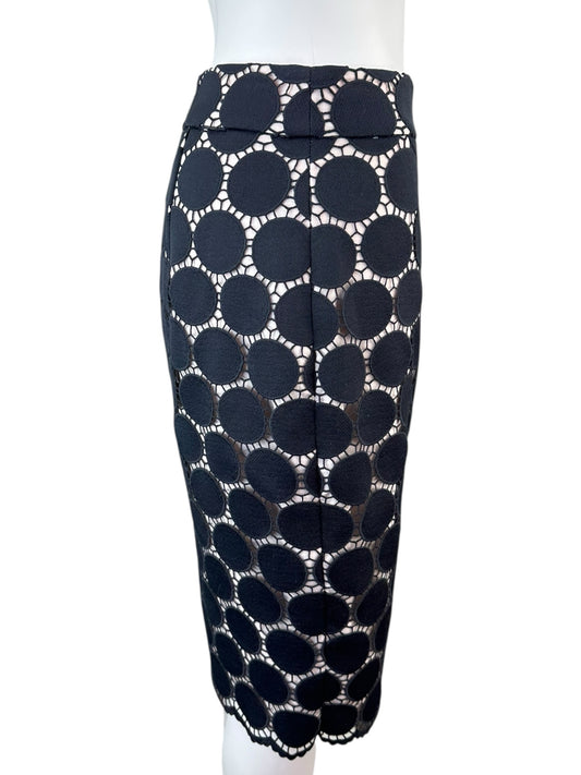 Kate Spade Navy Eyelet Pencil Skirt Size 4
