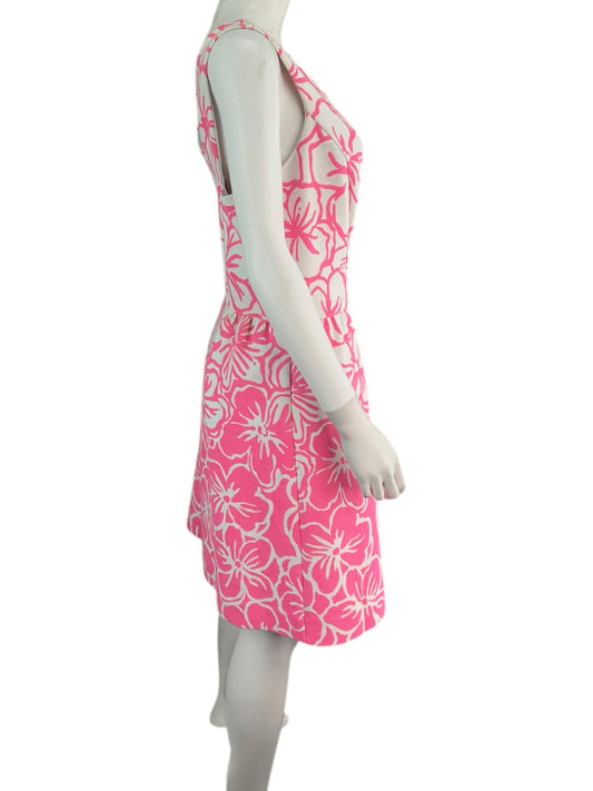 Lilly Pulitzer Pink and White Mini Dress Size XL