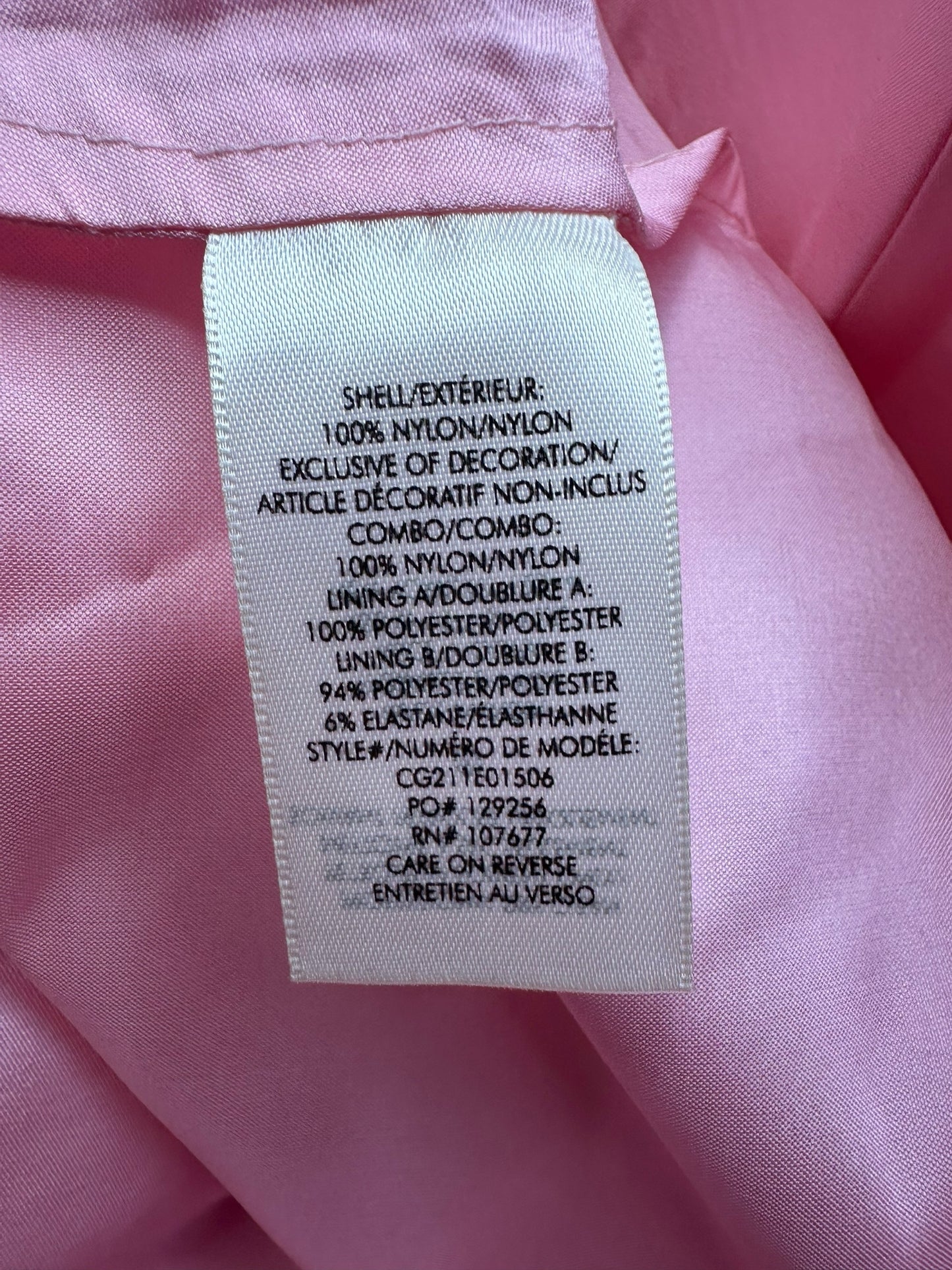 alice & olivia NWT Pink Rosette Maxi Dress Size 4