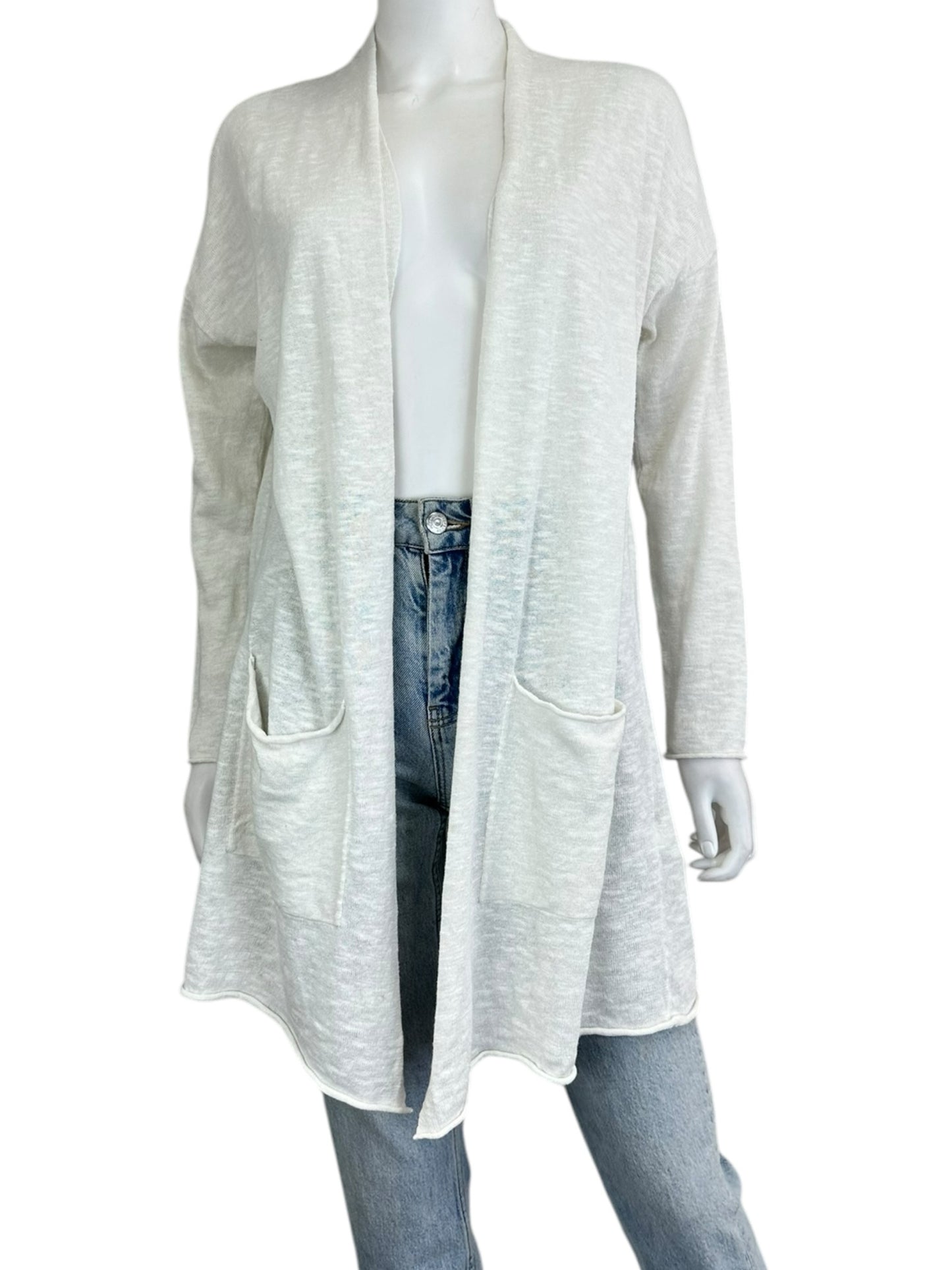 EILEEN FISHER White Duster Size XS