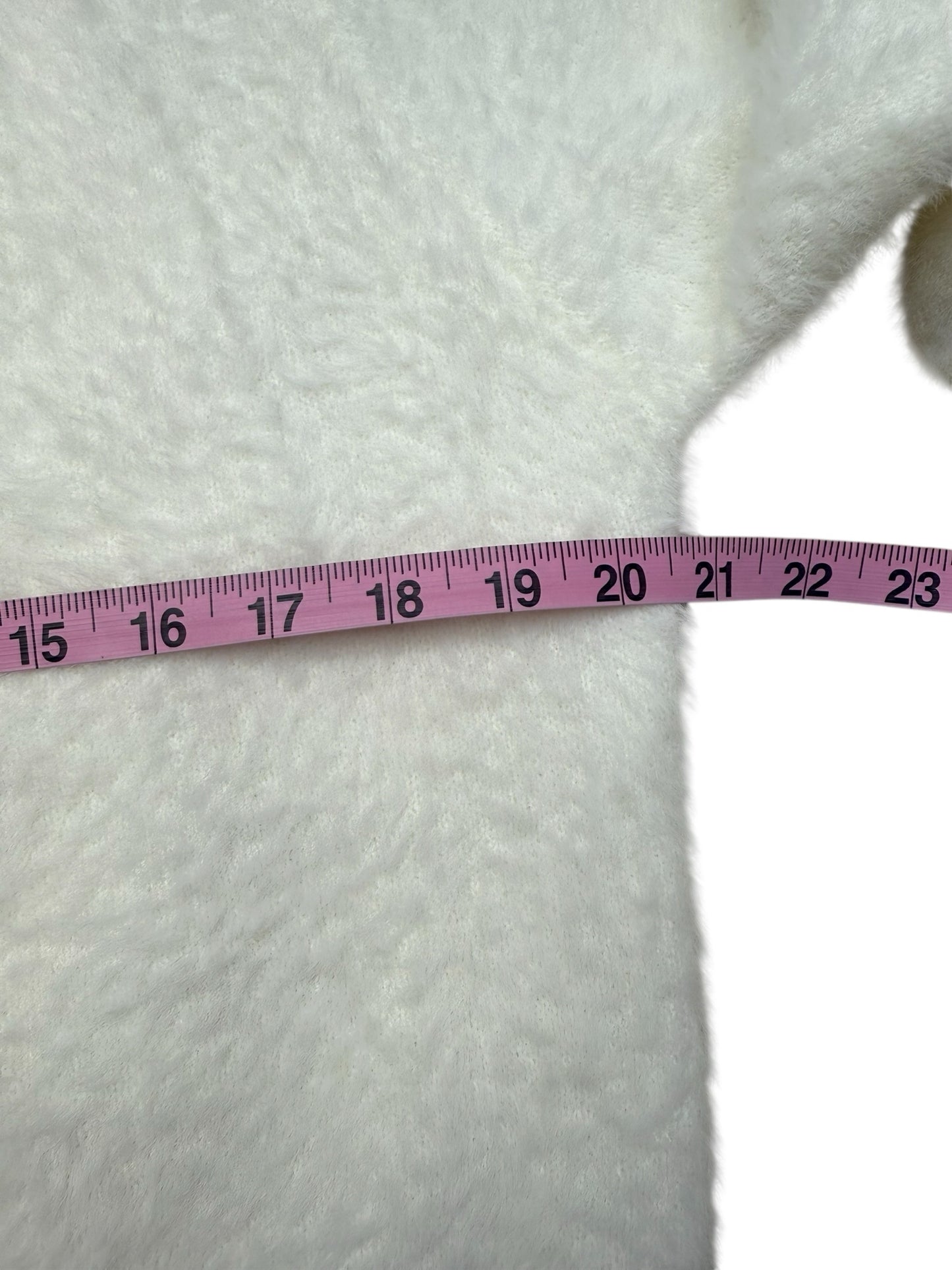 Sadie & Sage NWT White Porcelain Rhinestone Bow Cardigan Size L