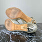 JIMMY CHOO Metallic Silver LANCE Heels Size 38.5