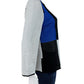MING WANG Colorblock Knit Jacket Size S