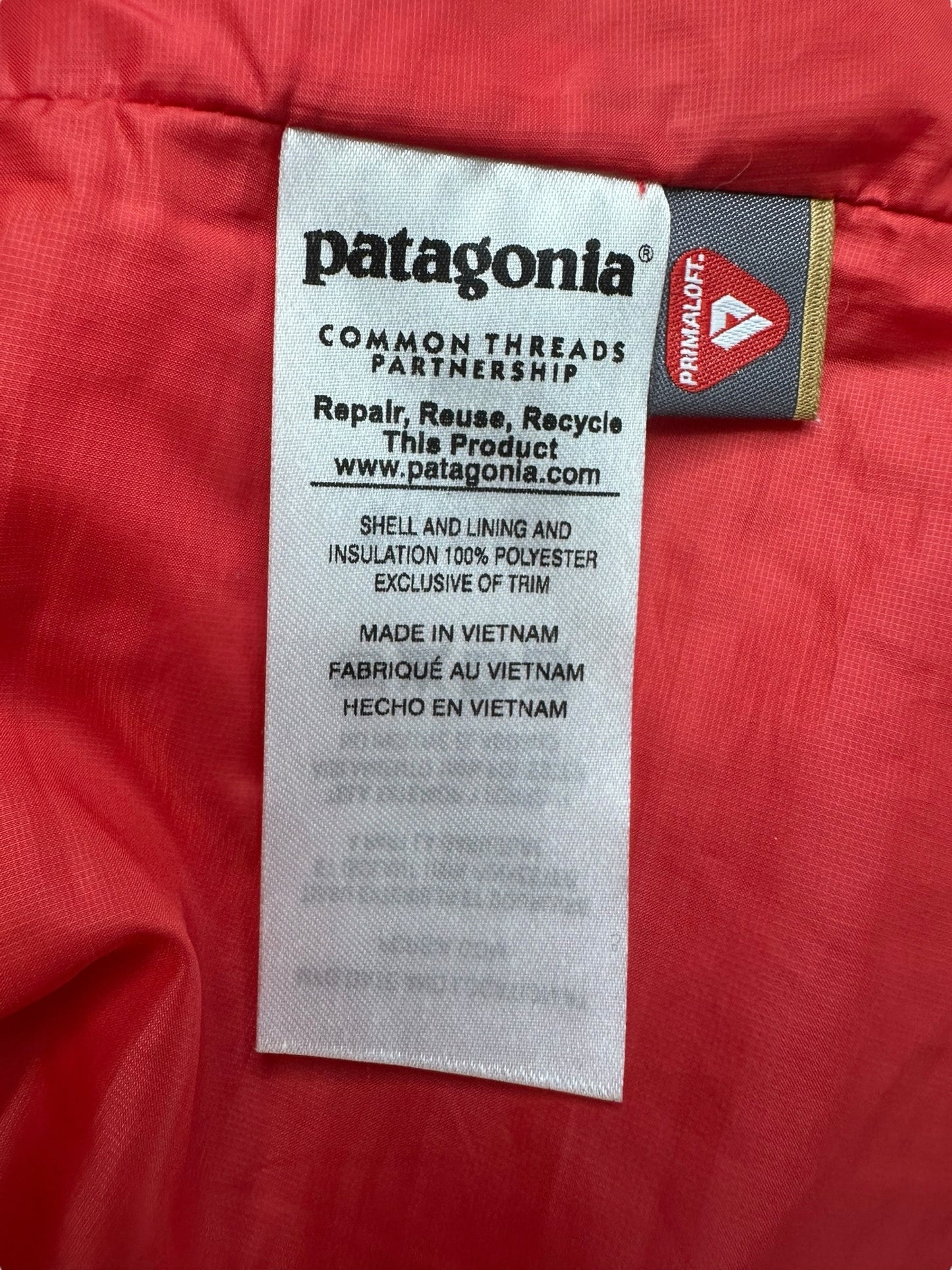 patagonia Red Nano Puff Vest Size M