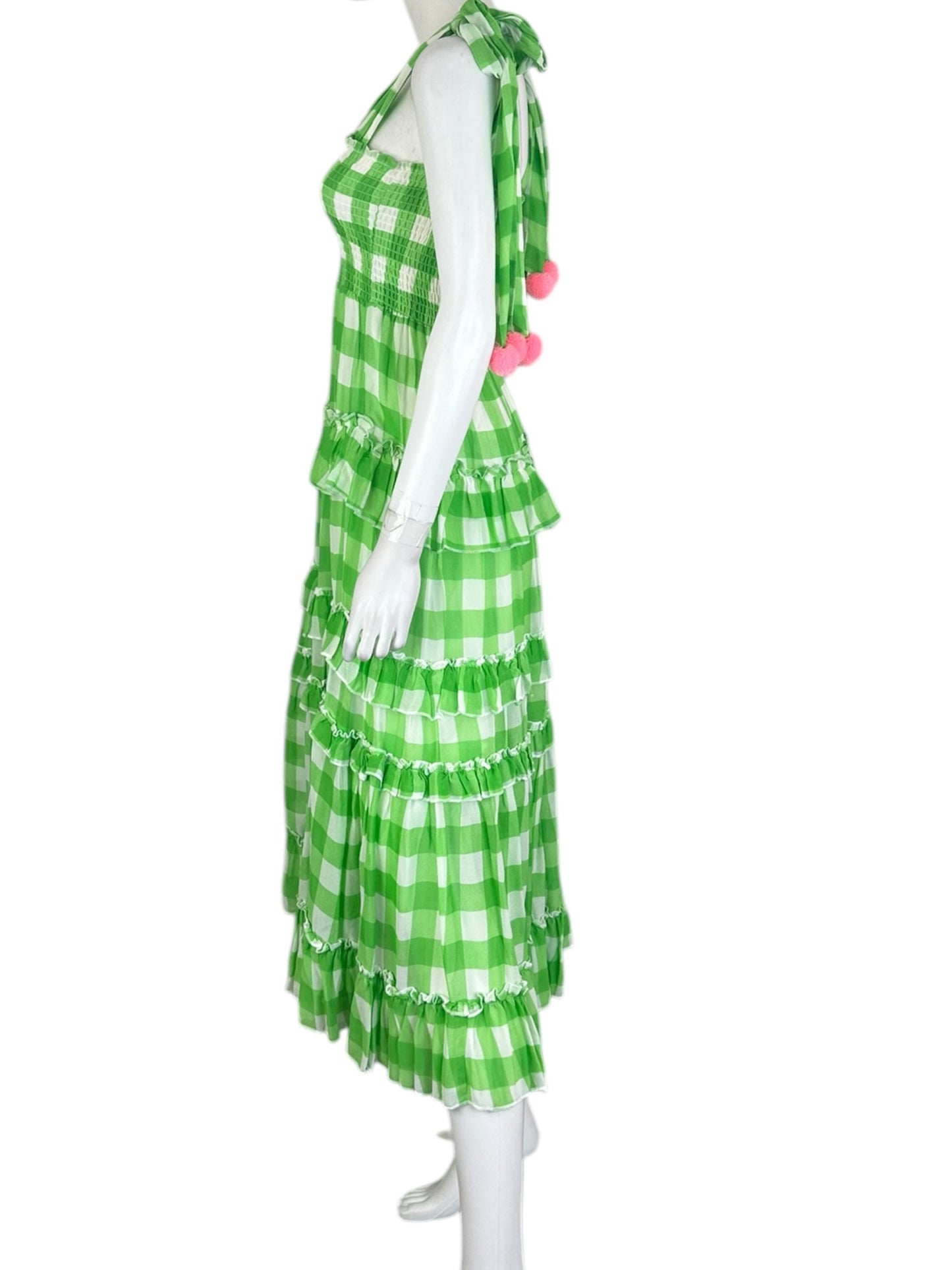 Sundress Green Gingham Sundress Size XS
