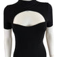 Paola Bernardi Black Bolero Style Sweater Dress Size S