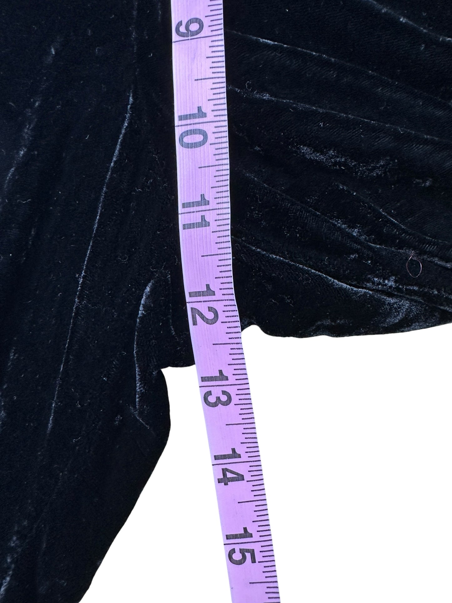 bella dahl Black Velvet Jogger Track Suit Set Size M