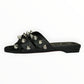 Christian Louboutin Black Miss Spika Club Slide Size 37.5