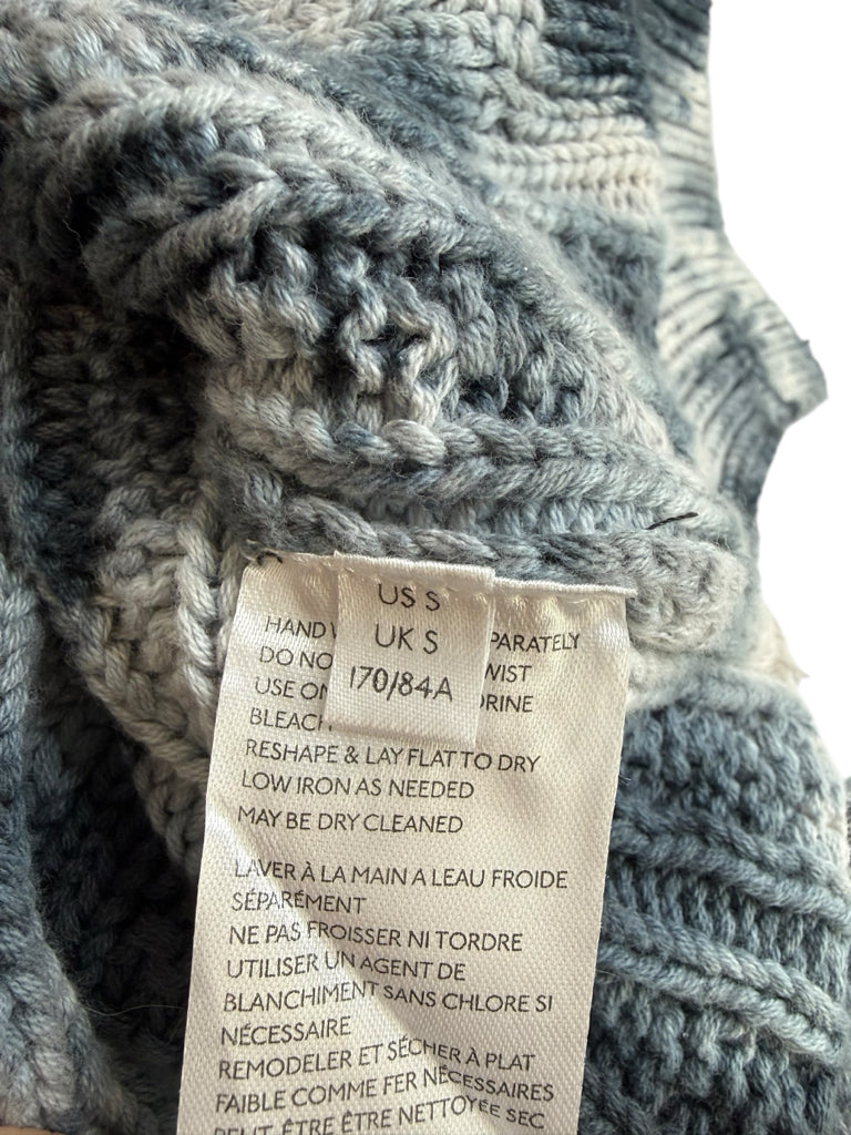 PILCRO Navy Tie Dye Joni Chunky Cable Sweater Size S