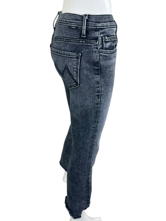 MOTHER  Black Cropped Jeans Size 24