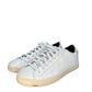 P448 White Leather John Low-Top Sneakers Size 39