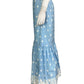 MASON'S DAUGHTER 100% Cotton Blue Polka Dot Maxi Skirt Size S