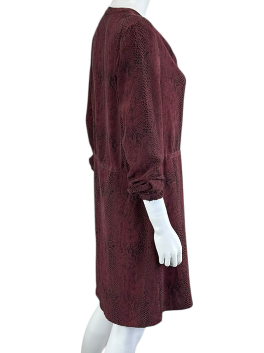 Rails 100% Silk Reptile Print Mini Dress Size S