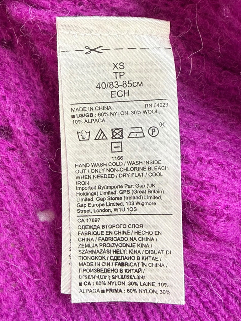 BANANA REPUBLIC Purple Wool Alpaca Sweater Size XS