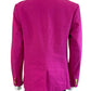 Talbots Fuchsia Linen Blend Double Breasted Blazer Size 6