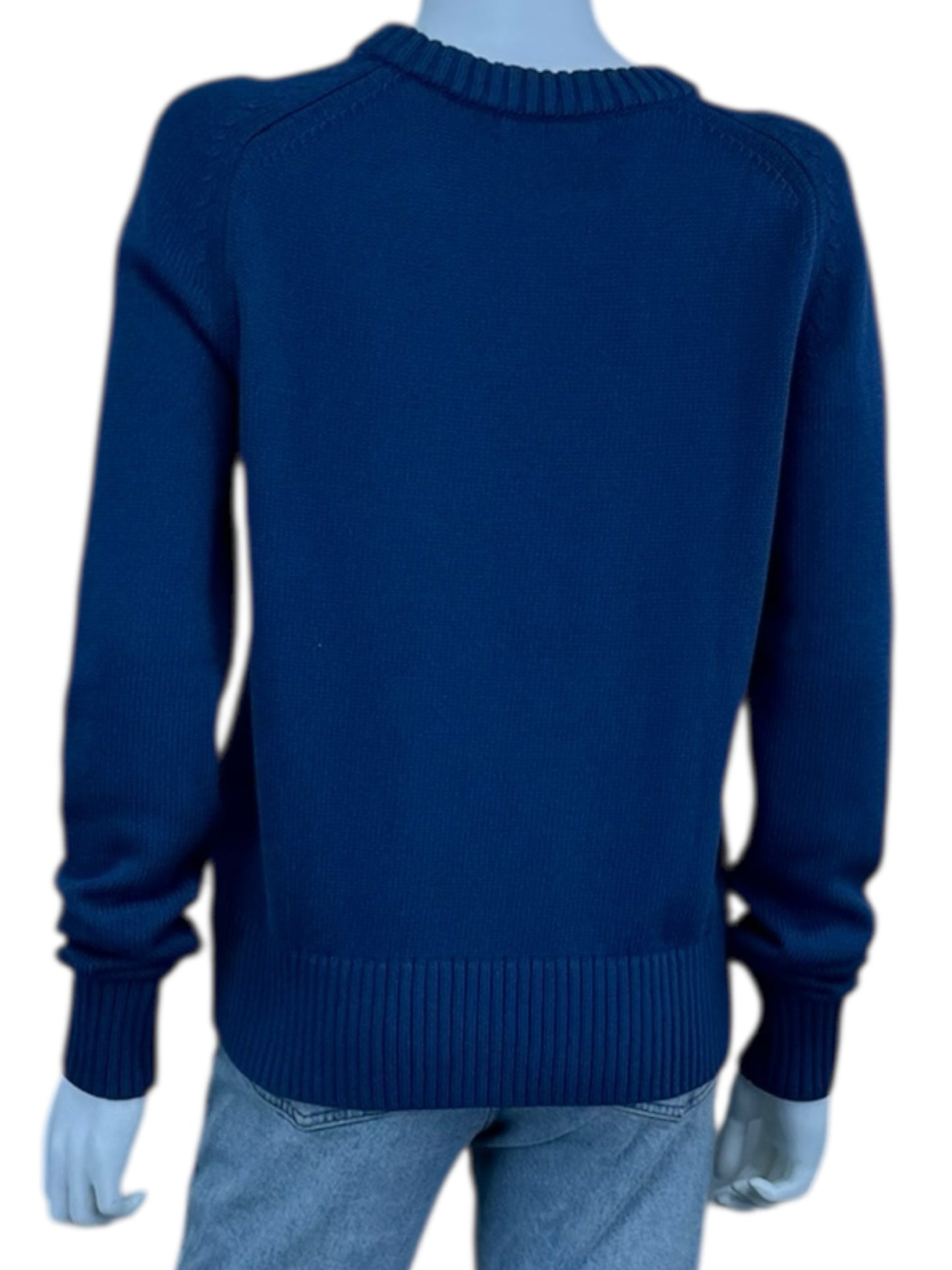 BANANA REPUBLIC NWT Blue Cotton Silk Blend Sweater Size S