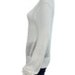 Monrow White Cotton Open Knit Sweater Size M