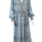 Iris Setlakwe Blue Paisley Maxi Dress Size 6
