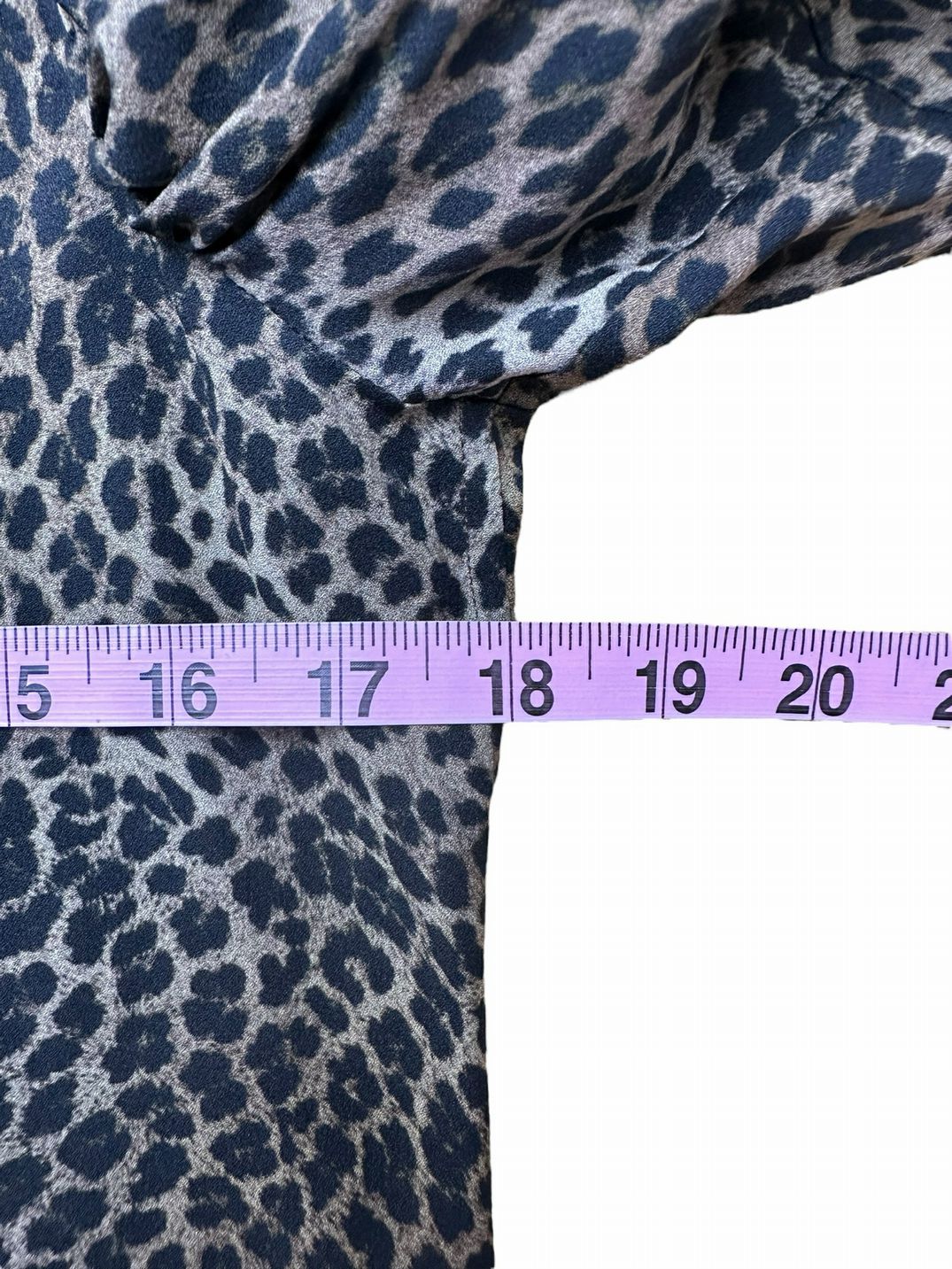 FRAME 100% Silk Leopard Print Top Size XS