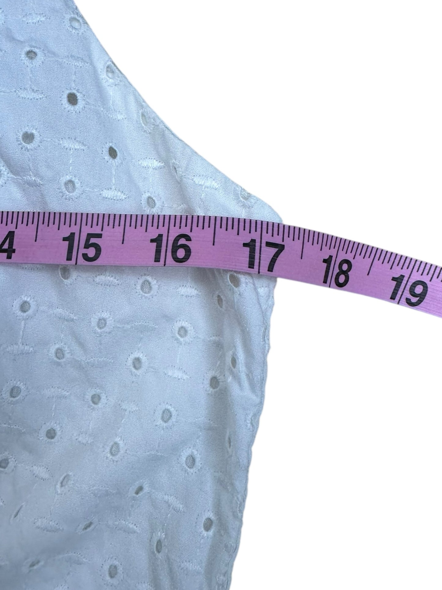 Reistor White Casual Dress Size S