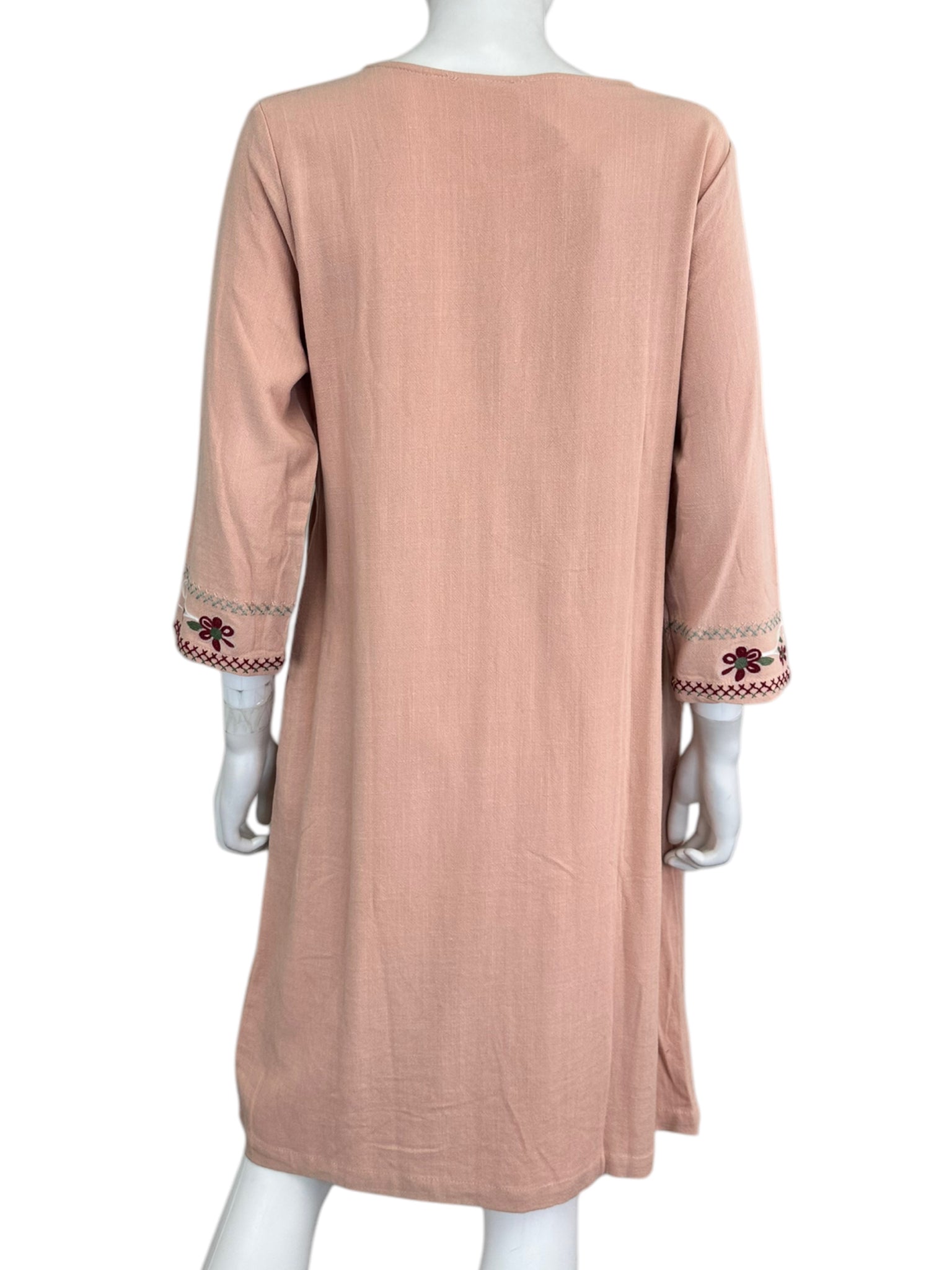 Hidden Alley NWT Blush Pink Embroidered Linen Dress Size L Hidden Alley NWT Blush Pink Embroidered Linen Dress Size L
