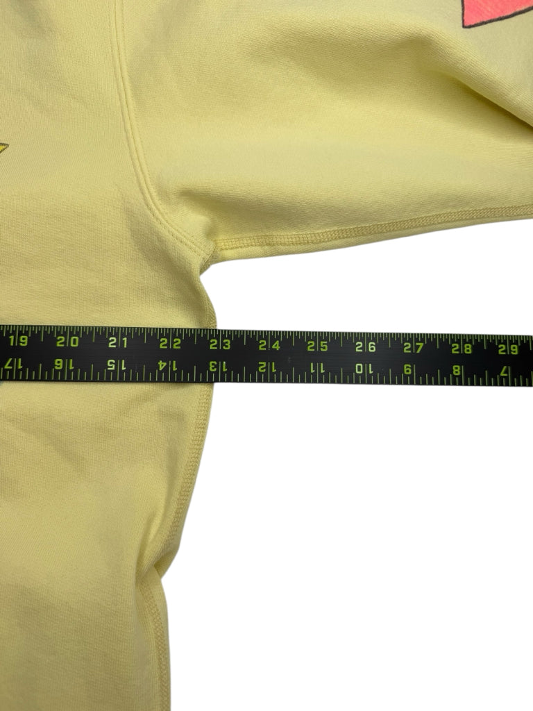 Madhappy Yellow Apple Pan Pie Fleece Sweat Shirt Size S