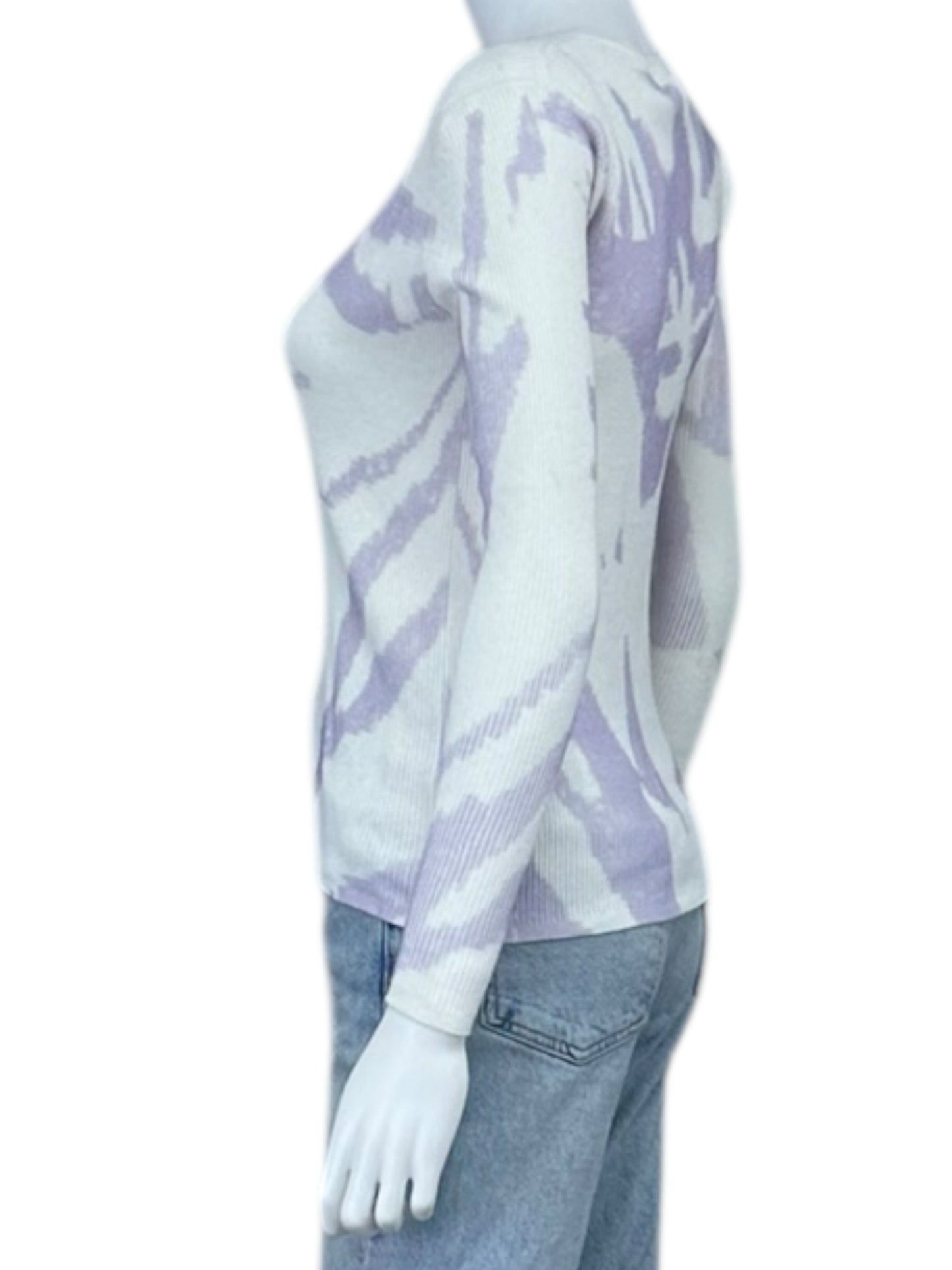 one grey day NWT  Purple Marbled Sweater Size XS