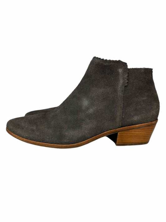 Jack Rogers Gray Suede Bailee Booties Size 8