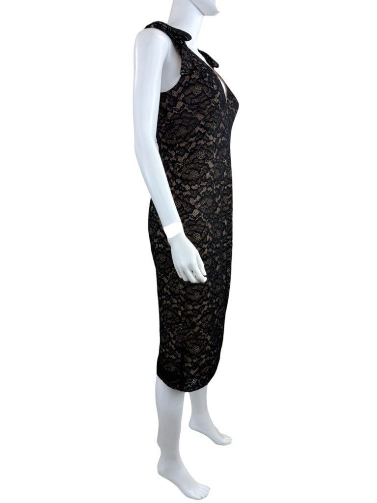 DRESS THE POPULATION Black Lace Cocktail Dress Size M