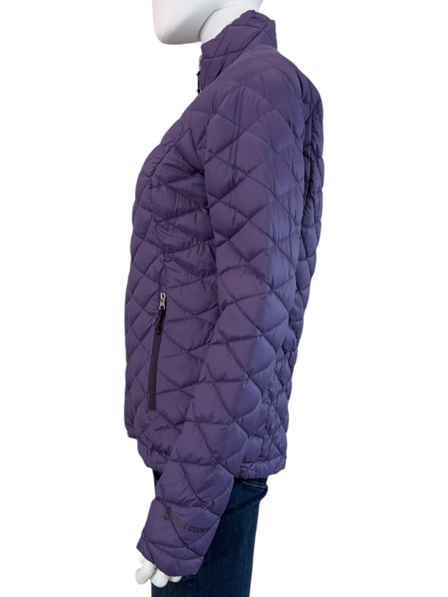 Free Country NWT Purple Quilted Packable Down Jacket Size S