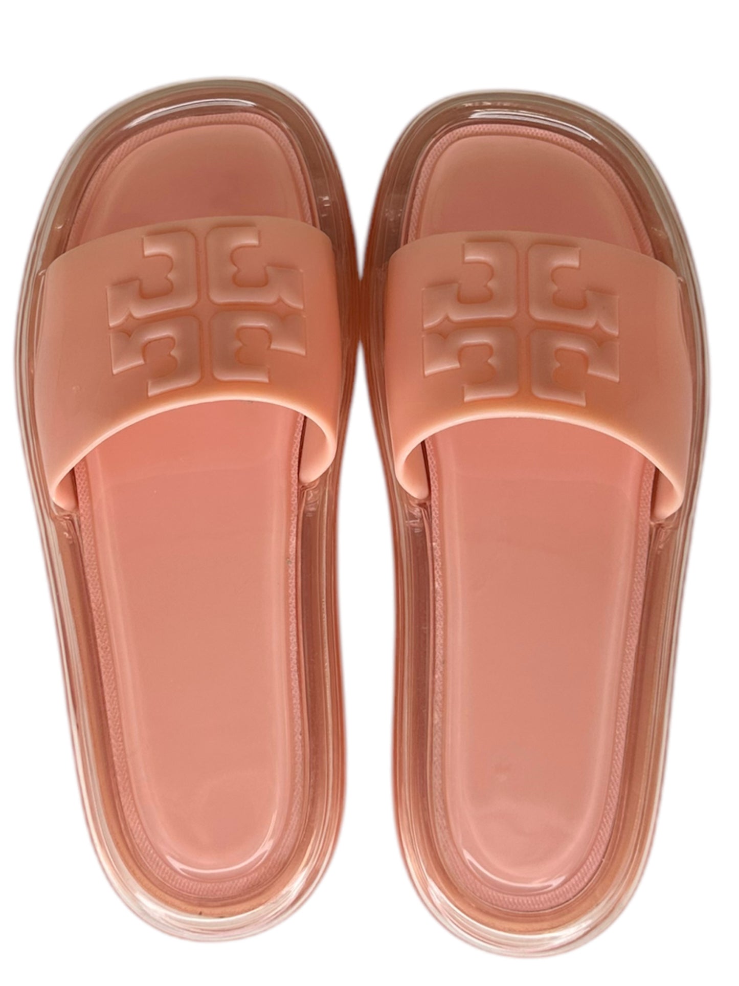 Tory Burch Peach Bubble Slides Size 6