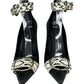 Salvatore Ferragamo Black Leather Lurano Pumps Size 7.5